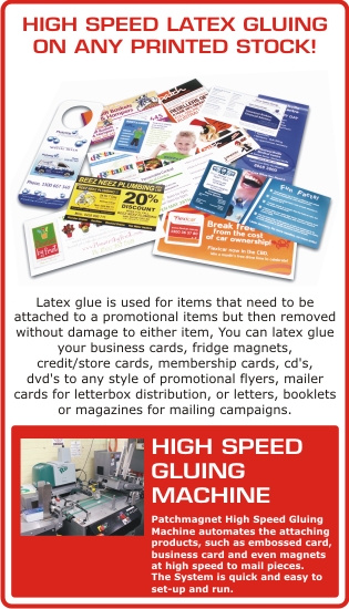 preprinted magnet services -latex